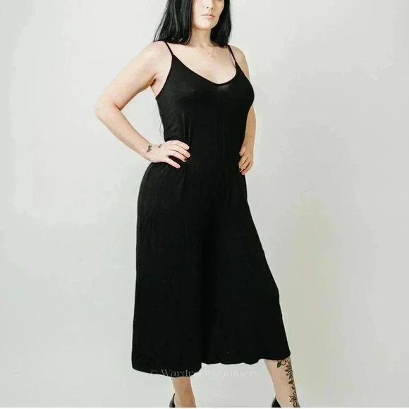 NWT 21 Saints Black Wide Leg Romper Jumpsuit - M - Picture 5 of 10